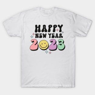 Groovy Happy New Year 2023 T-Shirt